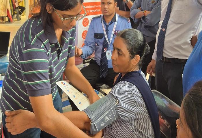 Health and BP checkup camp